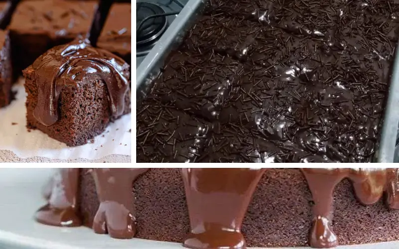 Bolo Nega Maluca com Recheio de Chocolate Cremoso