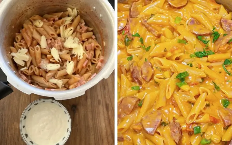 A Melhor Maneira de Fazer Macarrão Cremoso na Pressão Fácil, Rápido e Irresistível!