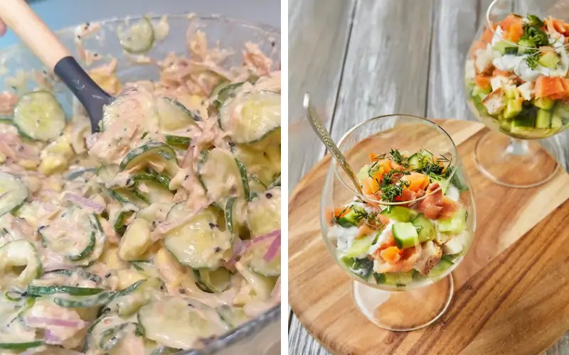 Como Fazer Salada de Pepino com Salmão Defumado Em Apenas 15 Minutos!