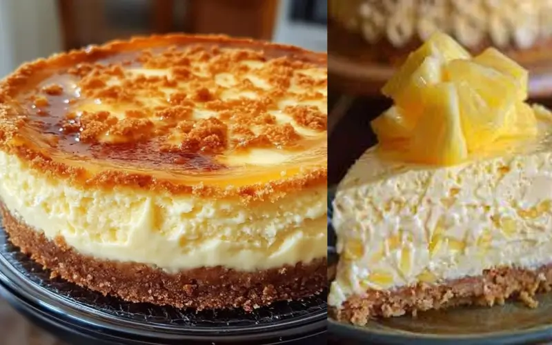 Como Fazer um Cheesecake de Abacaxi Irresistível Que Derrete na Boca
