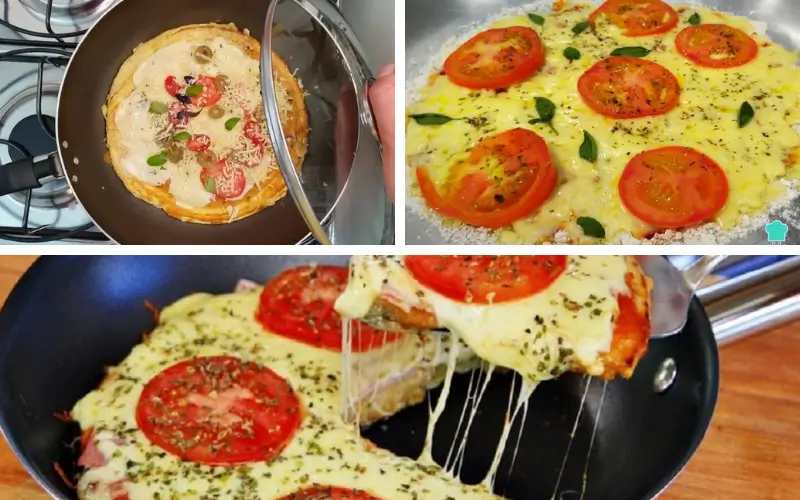 Fazer Pizza de Tapioca na Frigideira Rápida, Fácil e Irresistível!